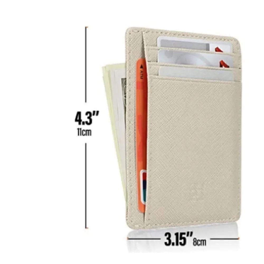 Leather Compact Card Holder Wallet - Picture 3 of 4